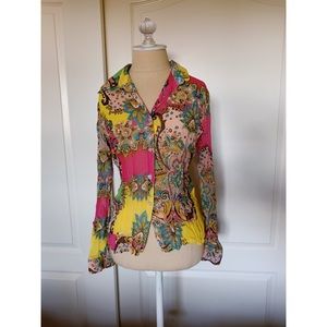 Floral Button Down Blouse